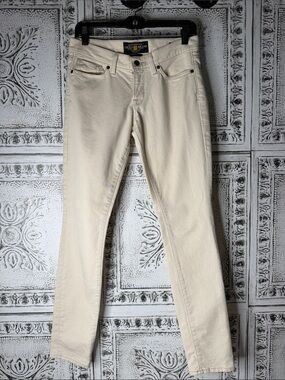Lucky Brand Women's Cream Skinny Jeans Zoe Skinny